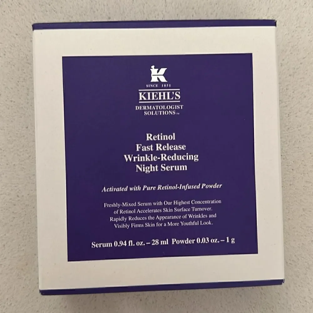KIEHL'S -Retinol Fast-Release Wrinkle Reducing Night Serum- new in box